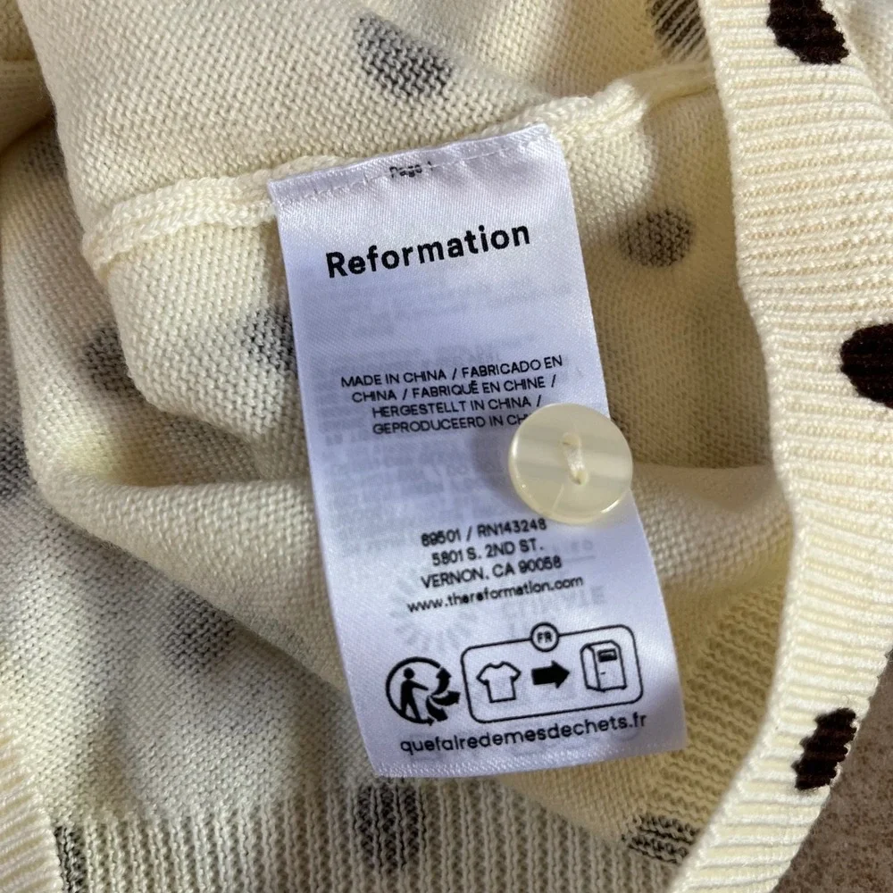 Reformation cream knit